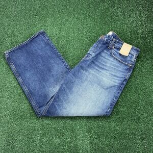 New Madewell Low-Slung Baggy Women's Blue Denim Jeans Size 32x30